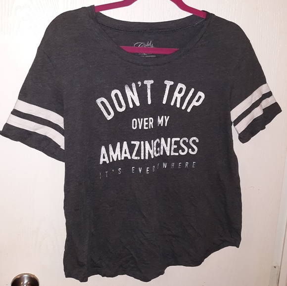 NWOT Cold Crush Don't Trip Womens Ringer T-Shirt - Picture 1 of 2